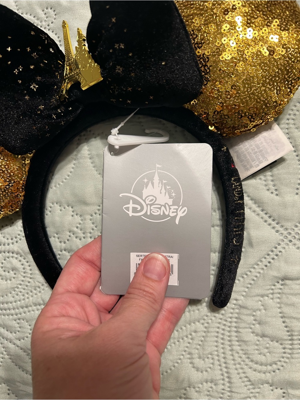 Disneyland Paris - Special Edition - Black & Gold Ears with Eiffel Tower - Picture 2 of 5